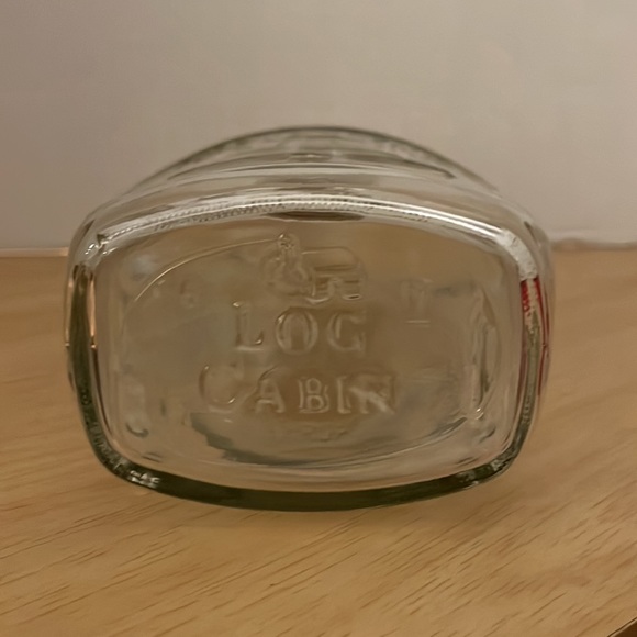 1976 Glass Log Cabin Maple Syrup Bottle Centennial Liberty Bell - Picture 8 of 10